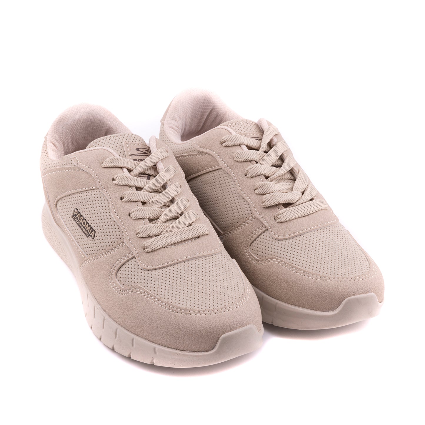 Pasomia 011 Women Sport Sneakers for walking, Beige