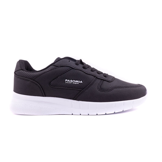 Pasomia 011 Women Sport Sneakers for walking, Black White