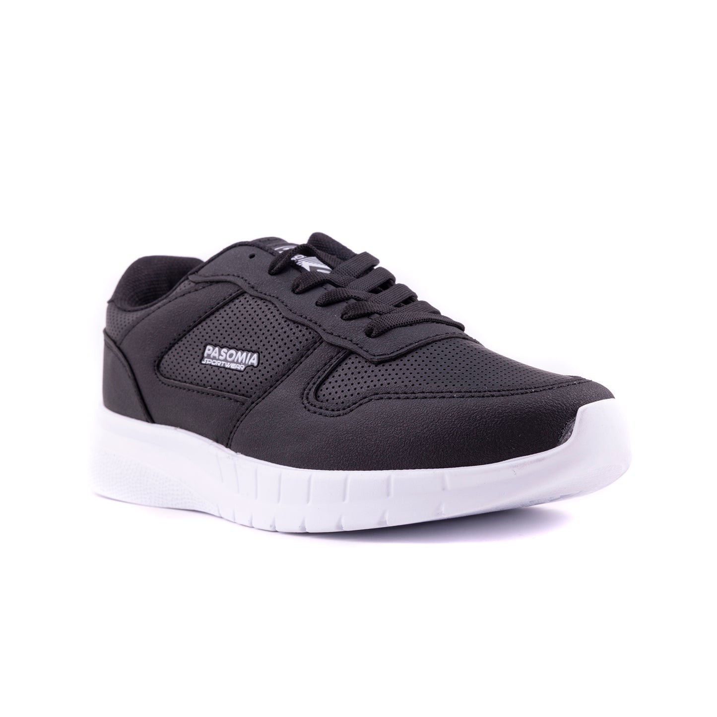 Pasomia 011 Women Sport Sneakers for walking, Black White