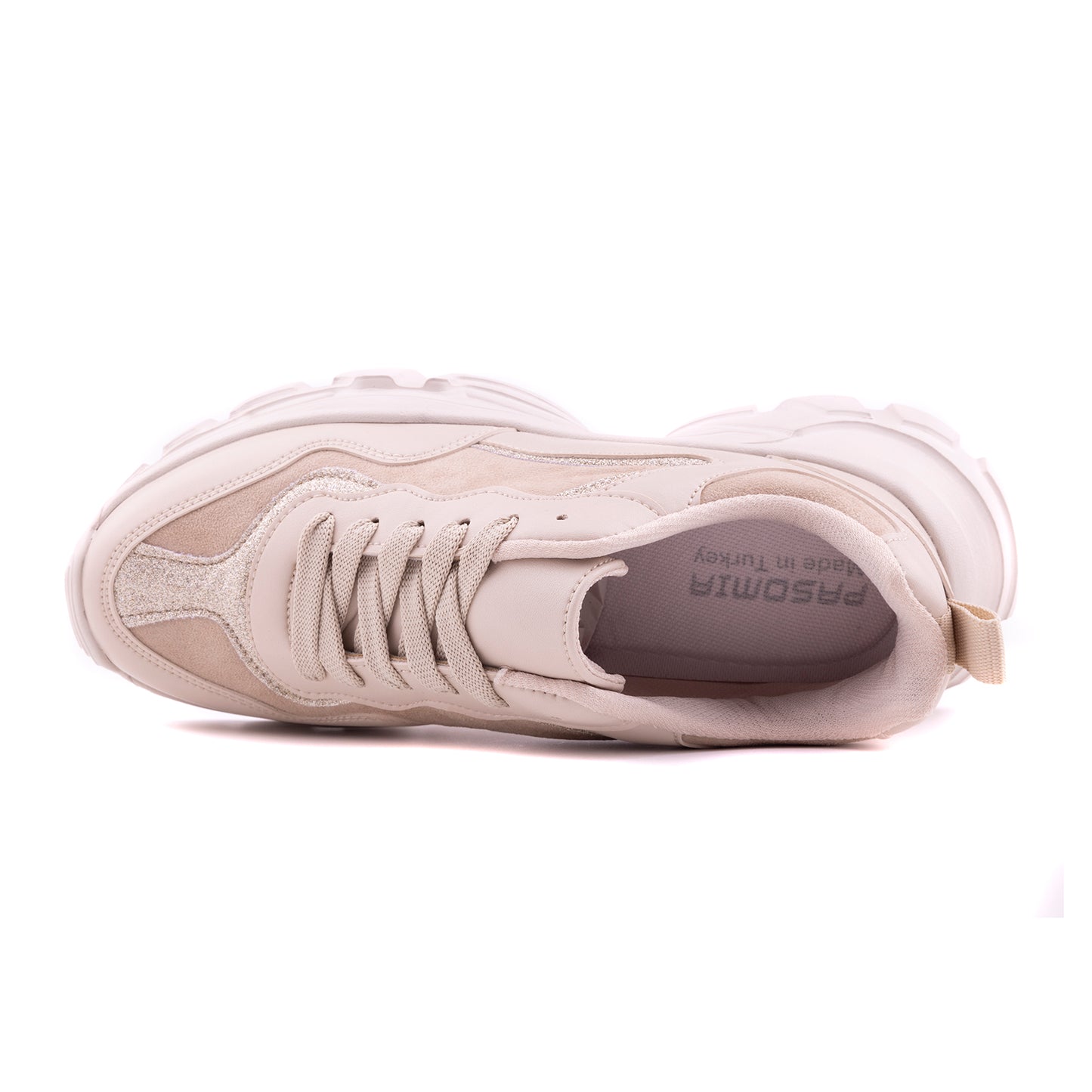 Pasomia 049 Women Sport Sneakers for walking, Beige