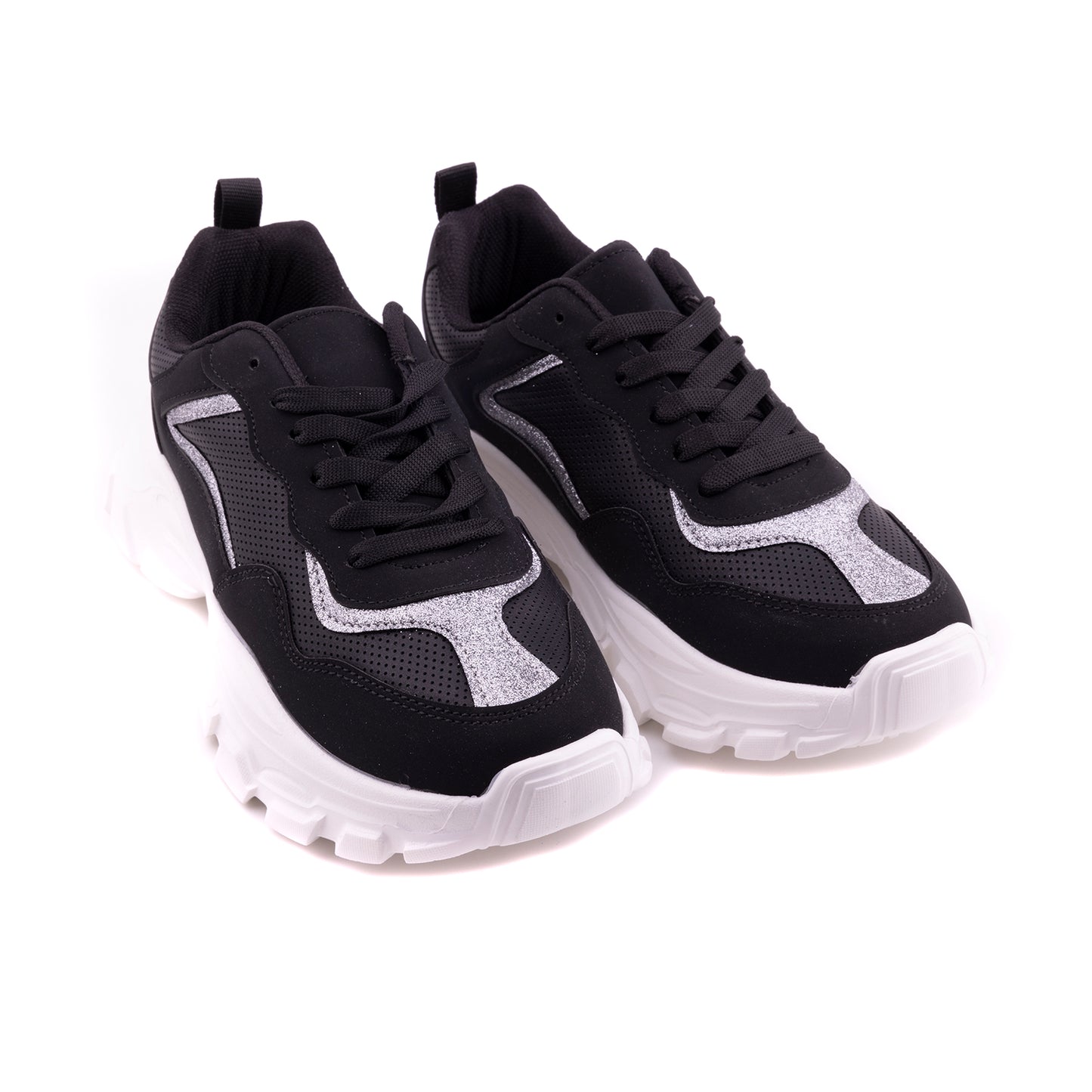 Pasomia 049 Women Sport Sneakers for walking, Black White