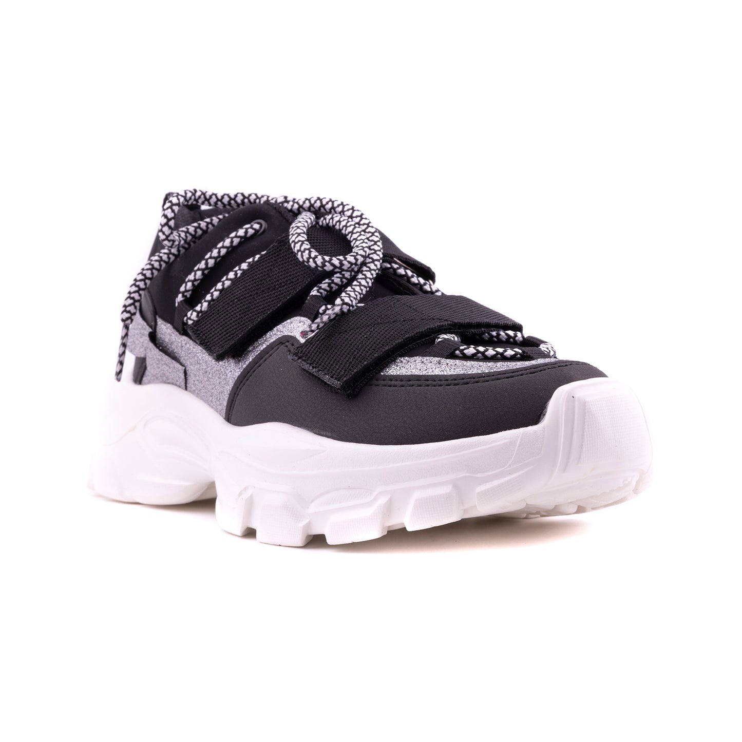 Pasomia 075 Women Sport Sneakers for walking, Black White