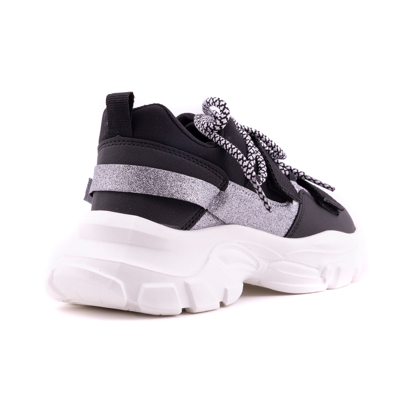 Pasomia 075 Women Sport Sneakers for walking, Black White