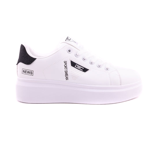 Women Sport Sneakers A-W 098, White Black