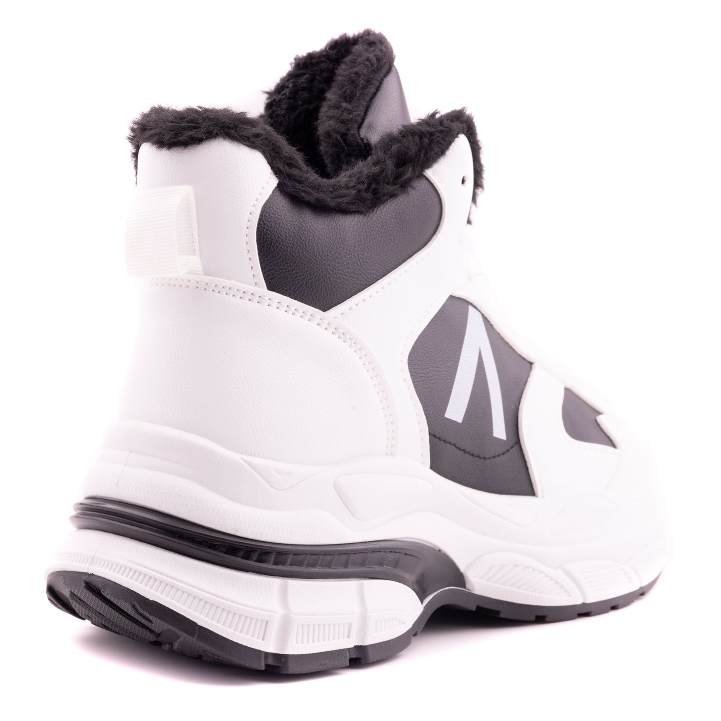 Women Winter Boots, Black White