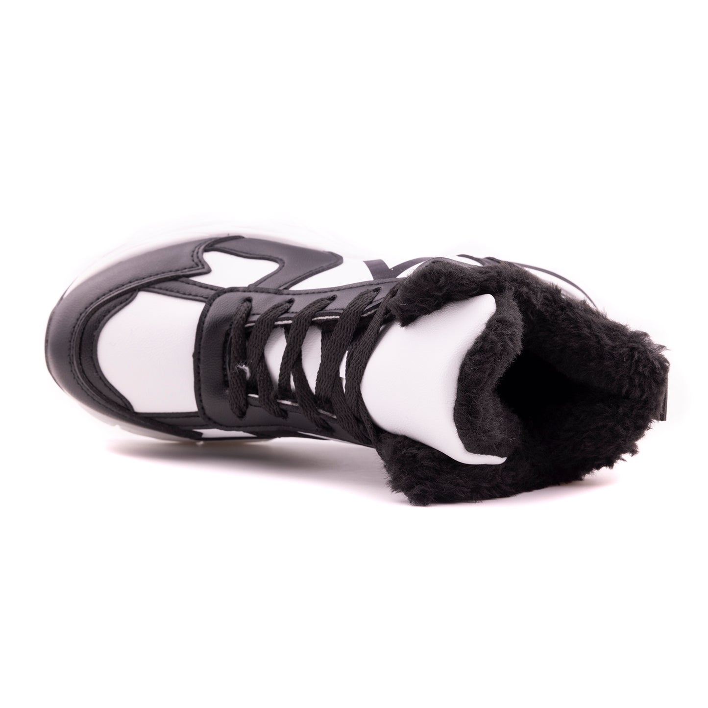 Women Winter Boots, White Black