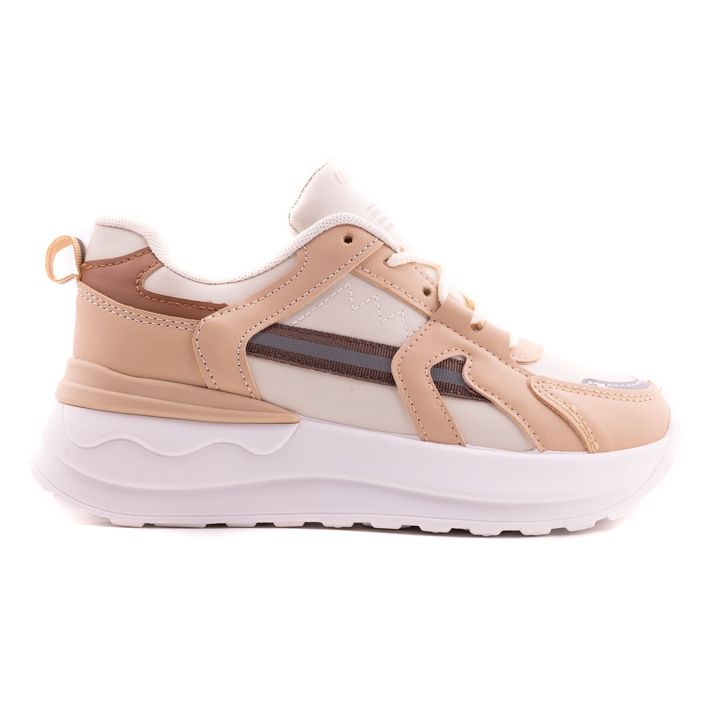 Women Sport Shoes, Beige Khaki