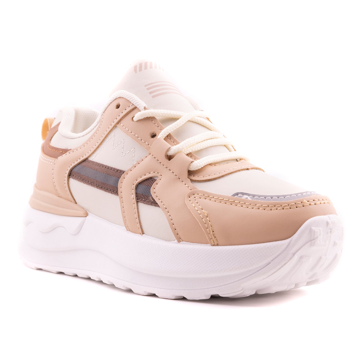 Women Sport Shoes, Beige Khaki