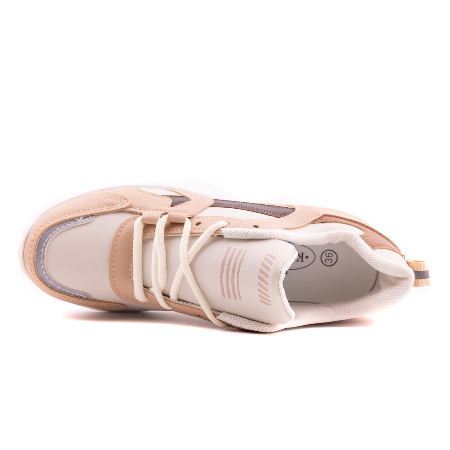 Women Sport Shoes, Beige Khaki