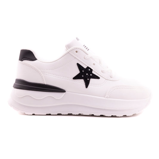 Women Sport Shoes, White Black