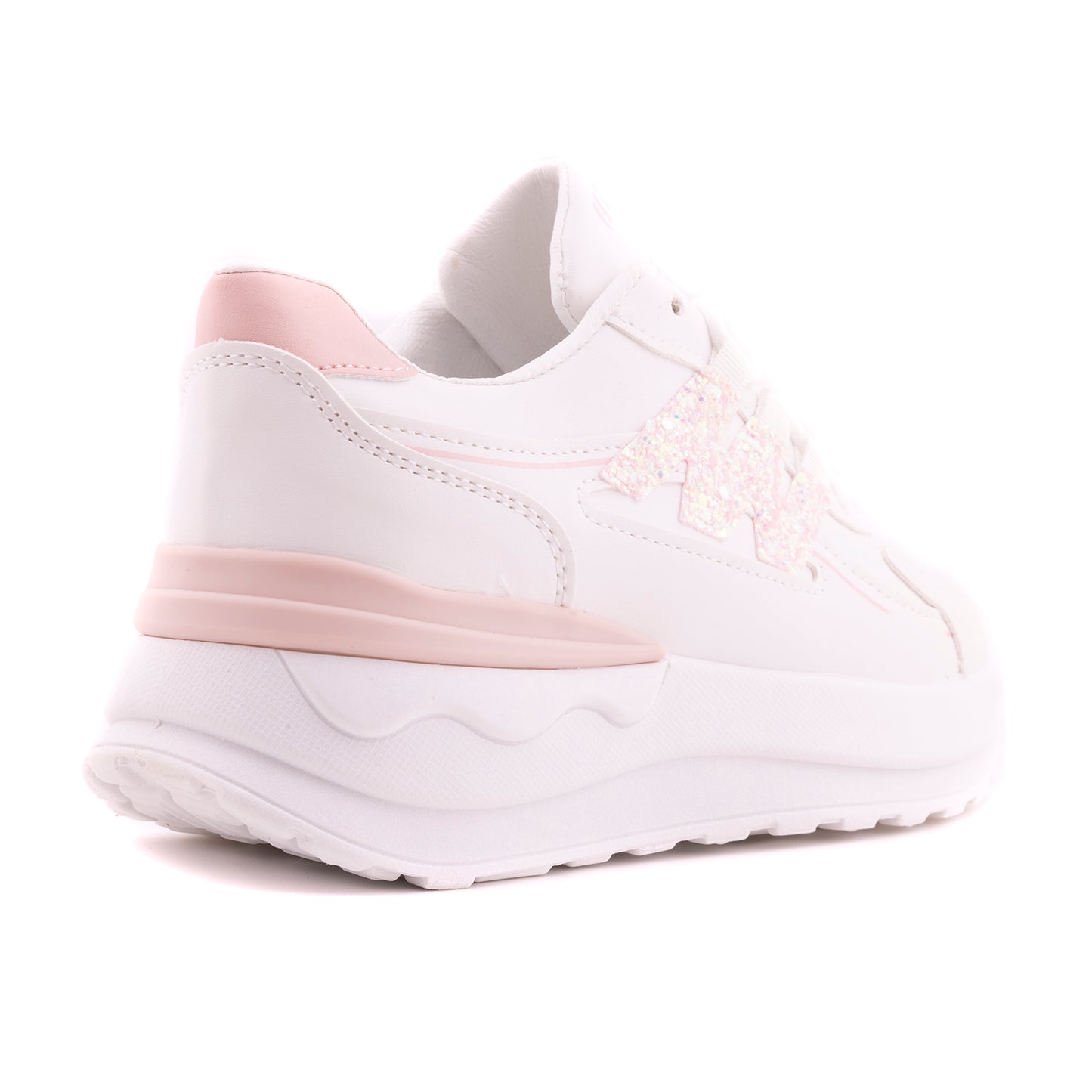 Women Sport Sneakers, White Pink