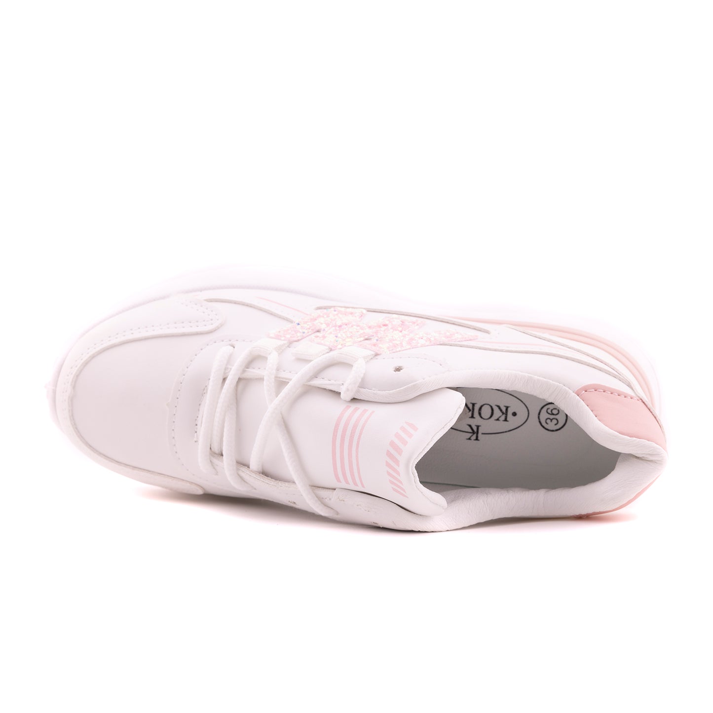 Women Sport Sneakers, White Pink