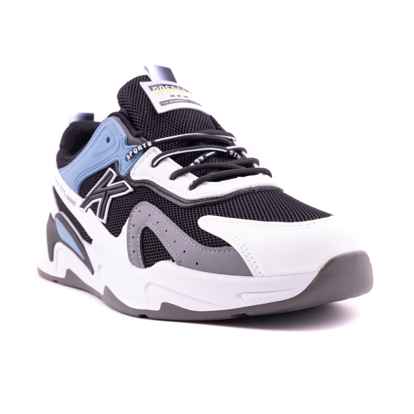 Men Sport Sneakers, A-M 103, Black